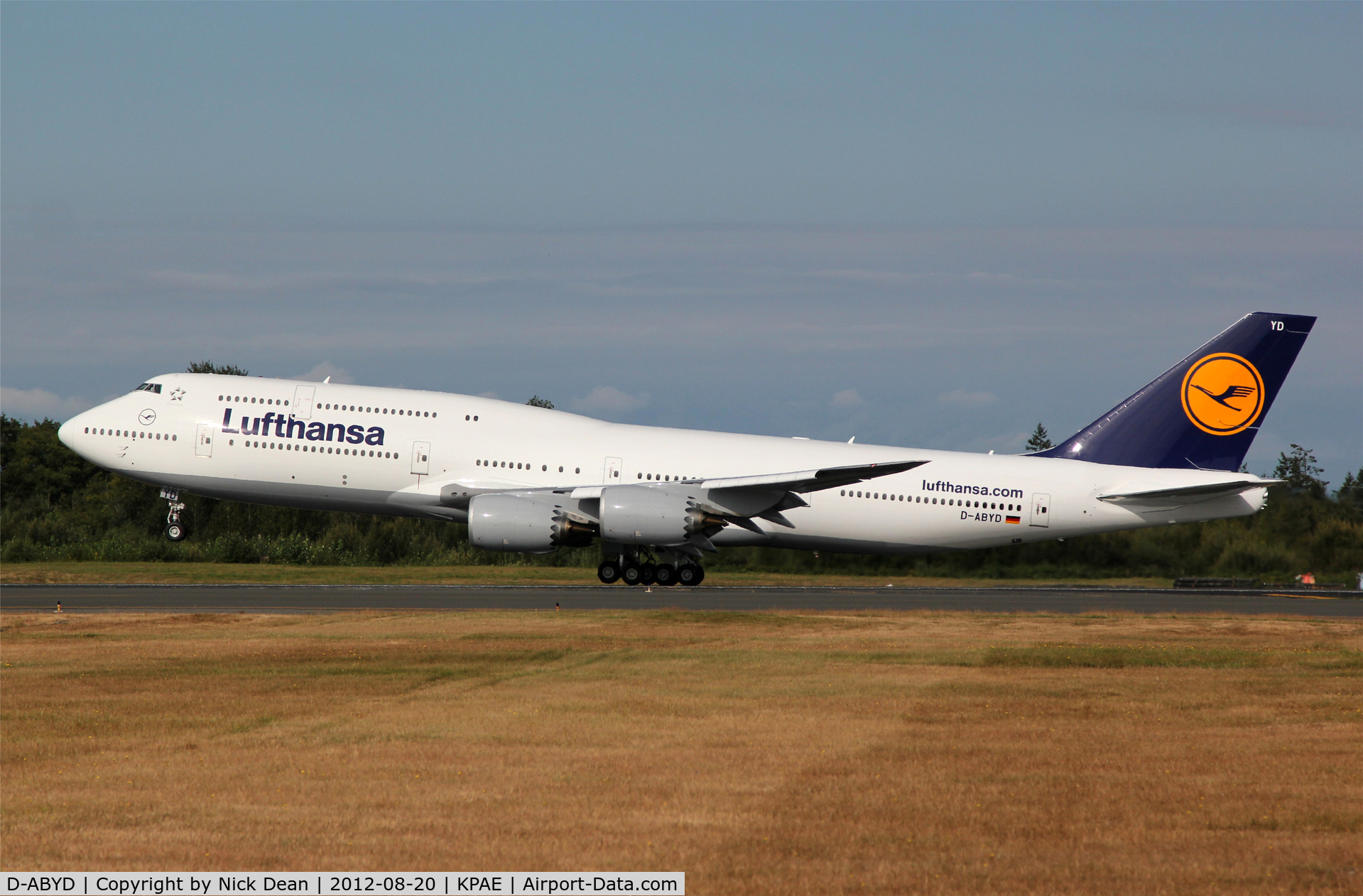 D-ABYD, 2012 Boeing 747-830 C/N 37829, KPAE/PAE