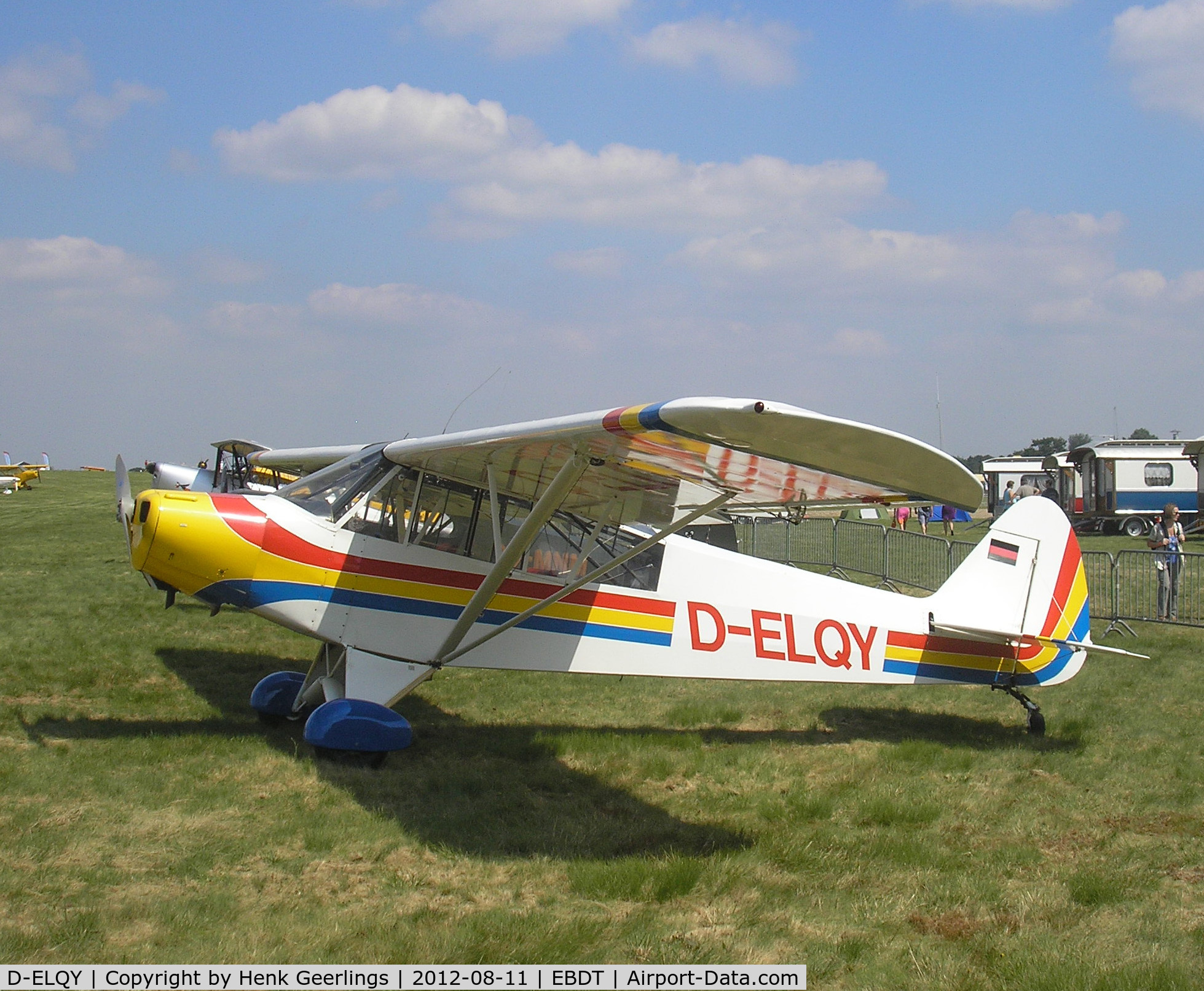 D-ELQY, Piper PA-19 Super Cub C/N 18-3083, Schaffen Diest Fly In