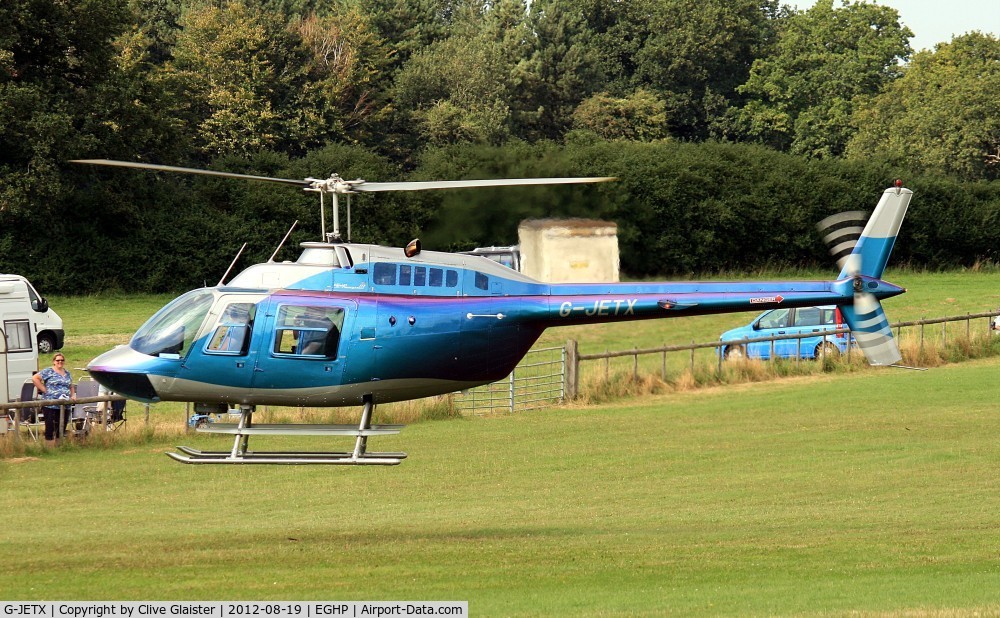 G-JETX, 1981 Bell 206B JetRanger III C/N 3208, Ex: N3898L > G-JETX - Originally owned to, Tripgate Ltd in February 1988 and currently with, Morgan Airborne LLP since March 2012.