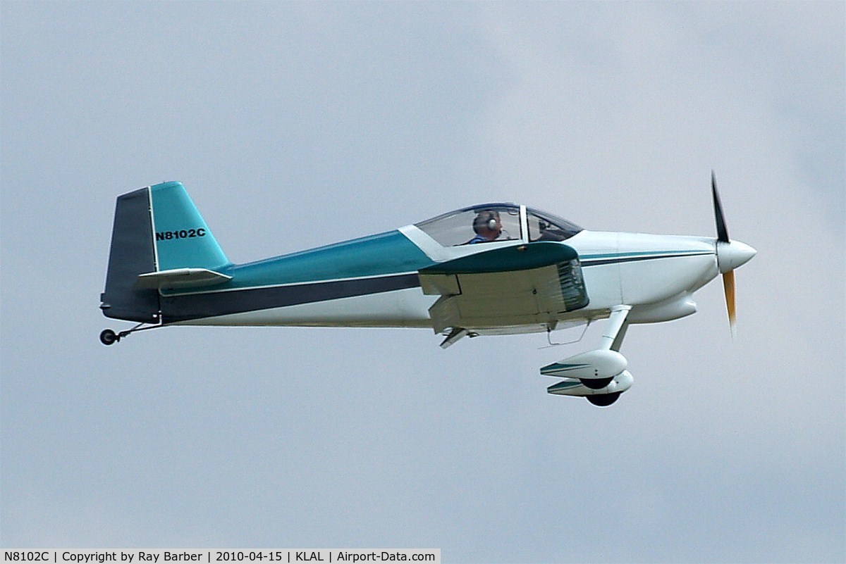 N8102C, 1995 Vans RV-6 C/N 22711, About to land.