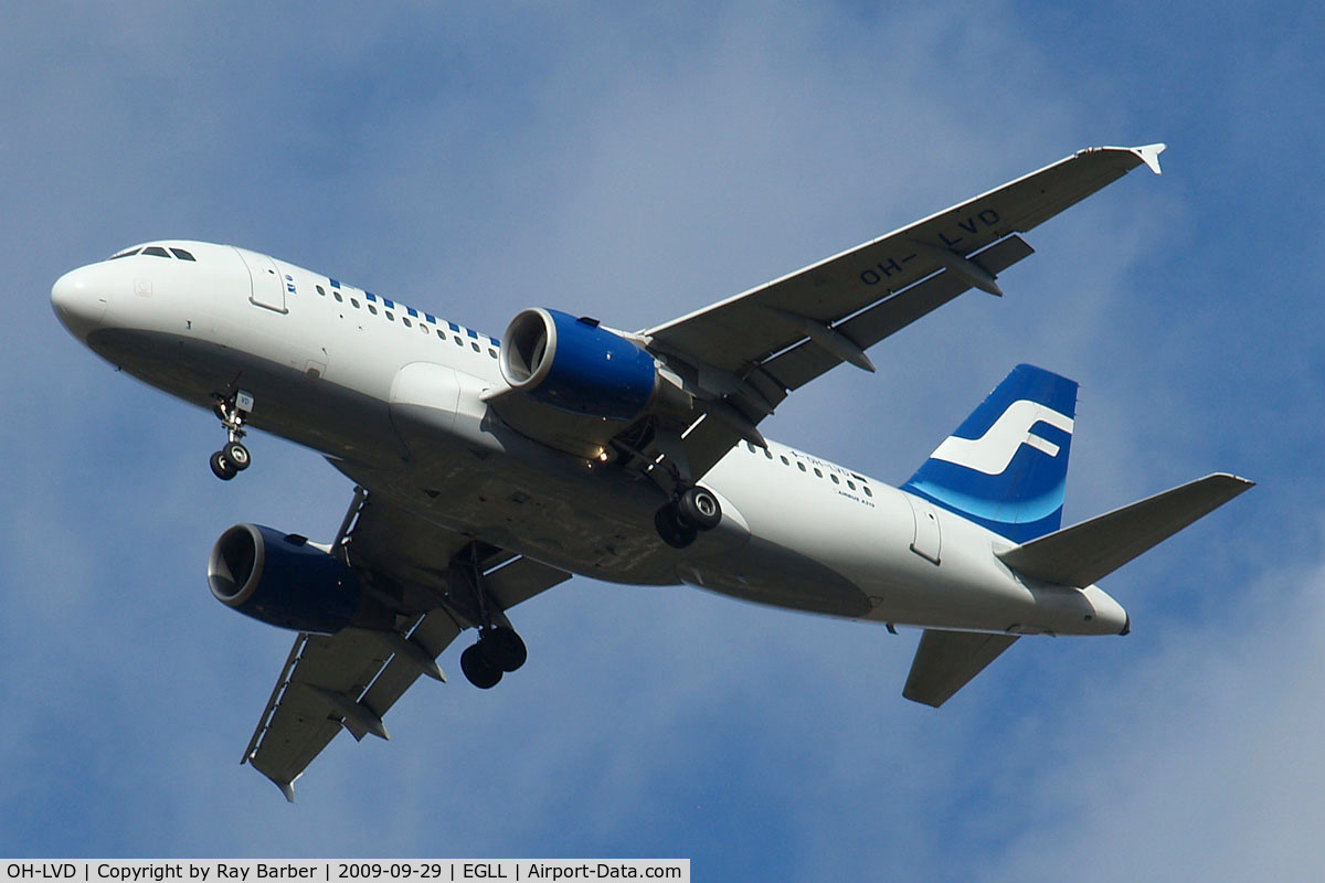 OH-LVD, 2000 Airbus A319-112 C/N 1352, Airbus A319-112 [1352] (Finnair) Home~G 29/09/2009