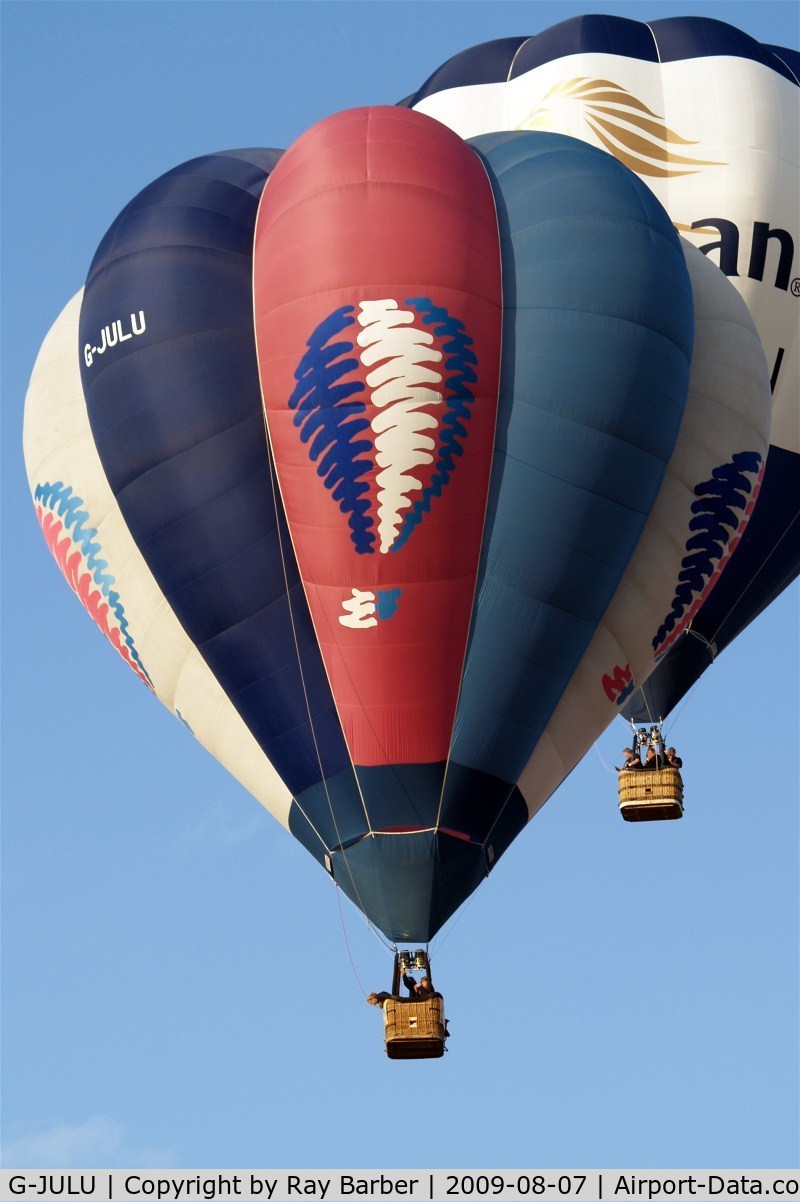 G-JULU, 1995 Cameron Balloons V-90 C/N 3611, Cameron Balloon V-90 [3611]  Ashton Court-Bristol~G 07/08/2009