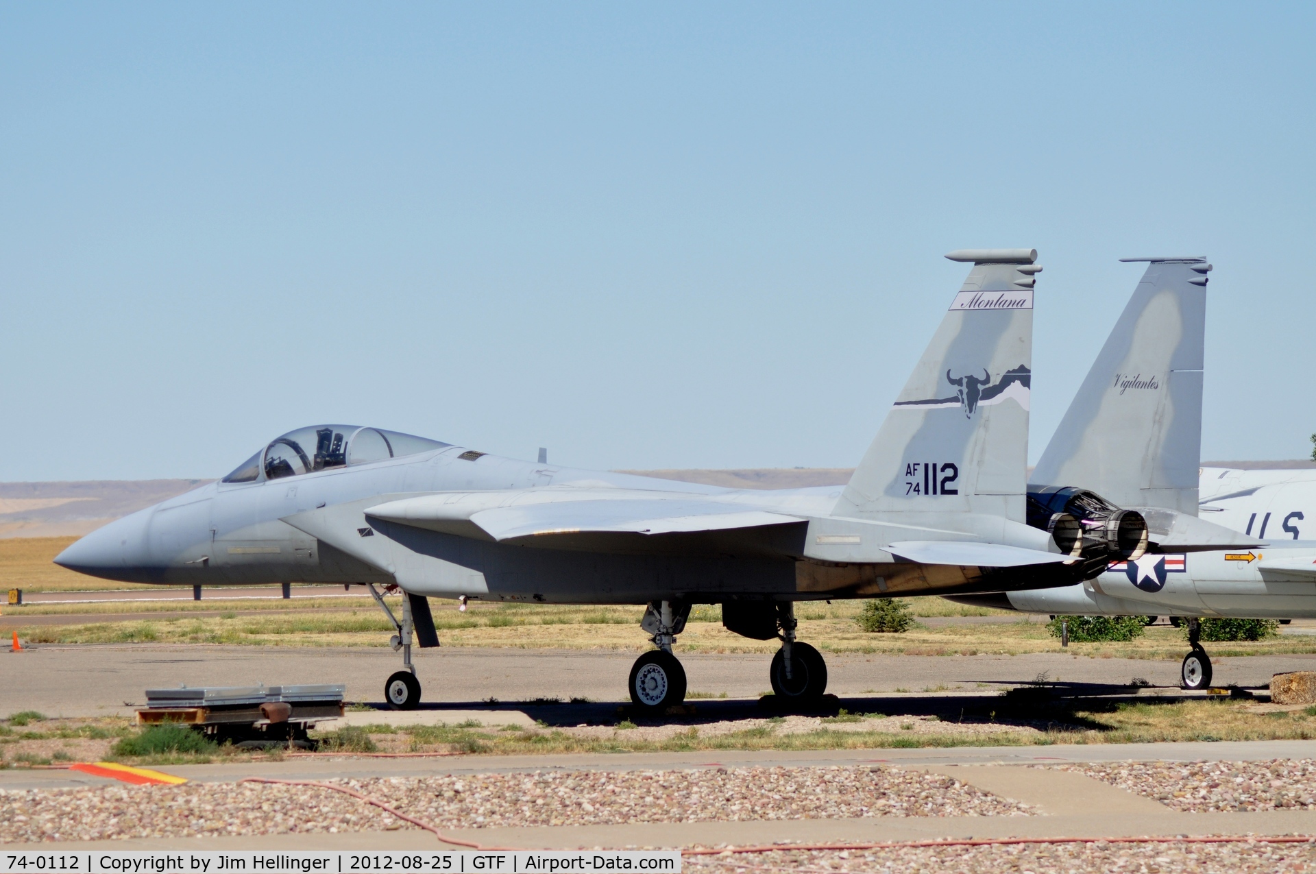 74-0112, 1974 McDonnell Douglas F-15A Eagle C/N 0086/A073, 112 was on display inside the MT ANG facility, but was moved out. In anticipation of the F-15 transfer to Fresno, California?