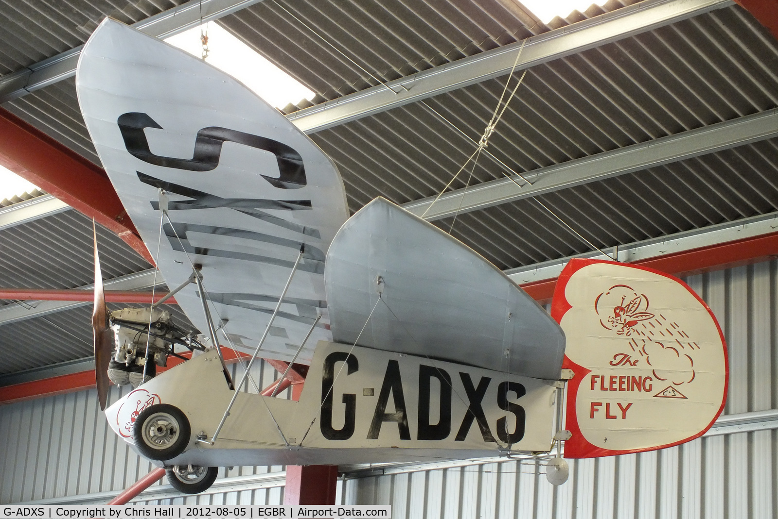G-ADXS, 1935 Mignet HM.14 Pou-du-Ciel C/N CLS1, The Real Aeroplane Club's Summer Madness Fly-In, Breighton