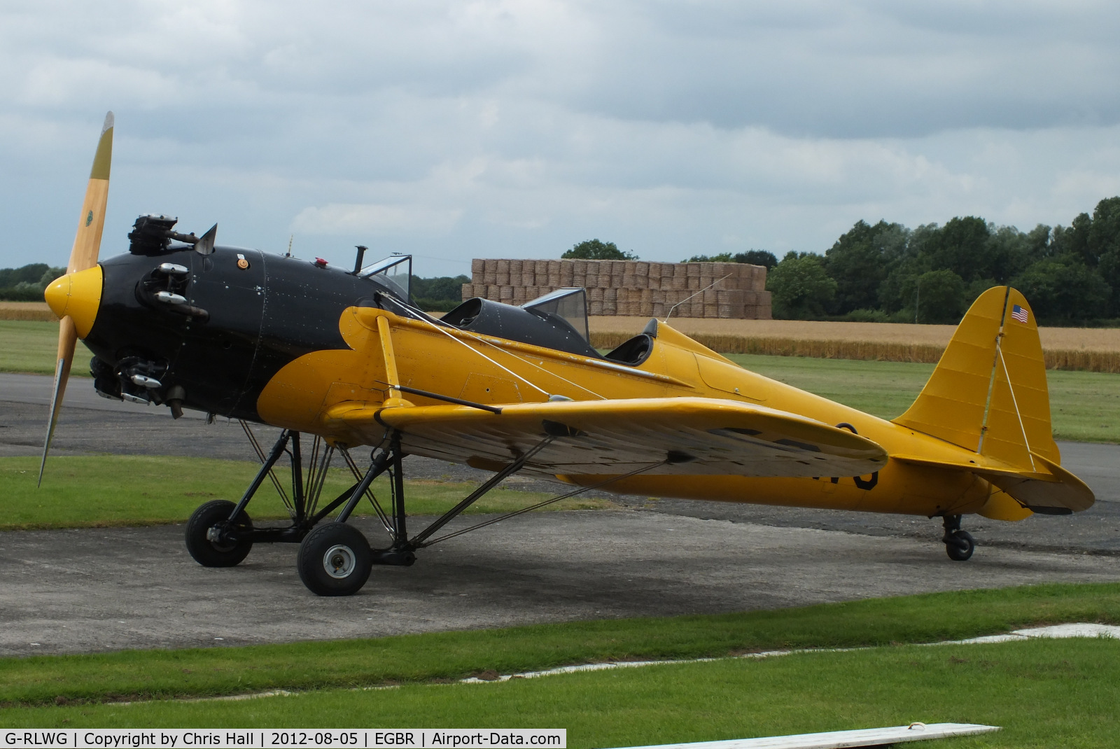 G-RLWG, 1942 Ryan PT-22 Recruit (ST3KR) C/N 1716, The Real Aeroplane Club's Summer Madness Fly-In, Breighton