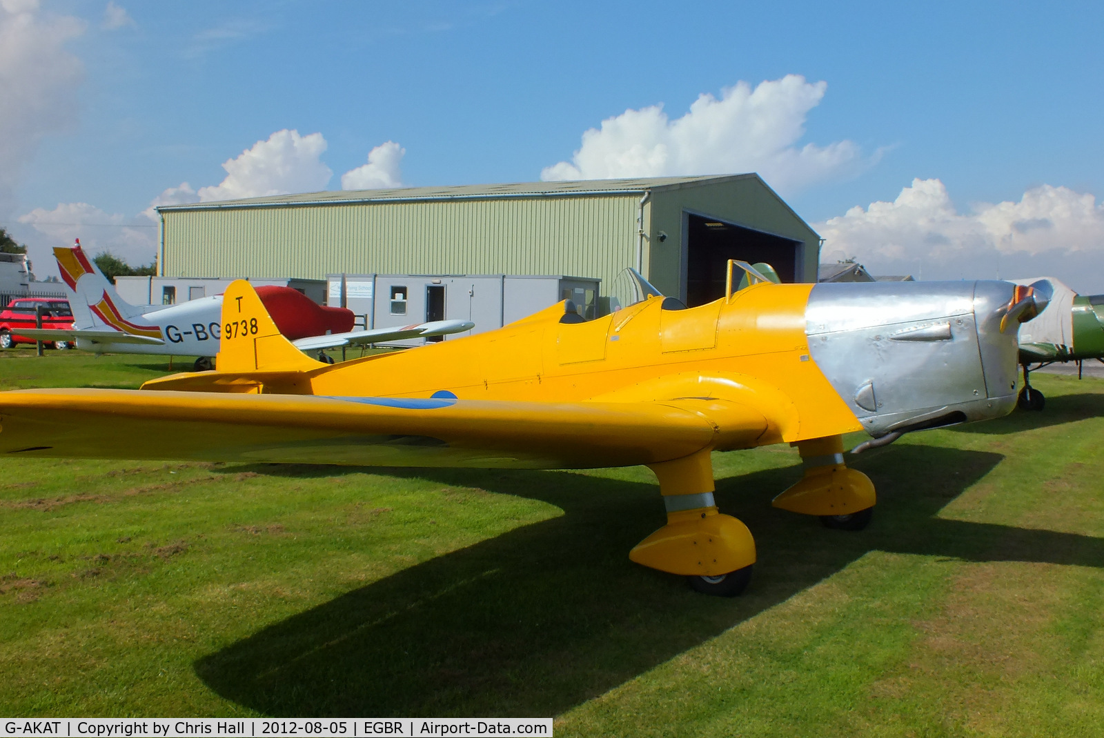 G-AKAT, 1940 Miles M14A Hawk Trainer 3 C/N 2005, The Real Aeroplane Club's Summer Madness Fly-In, Breighton