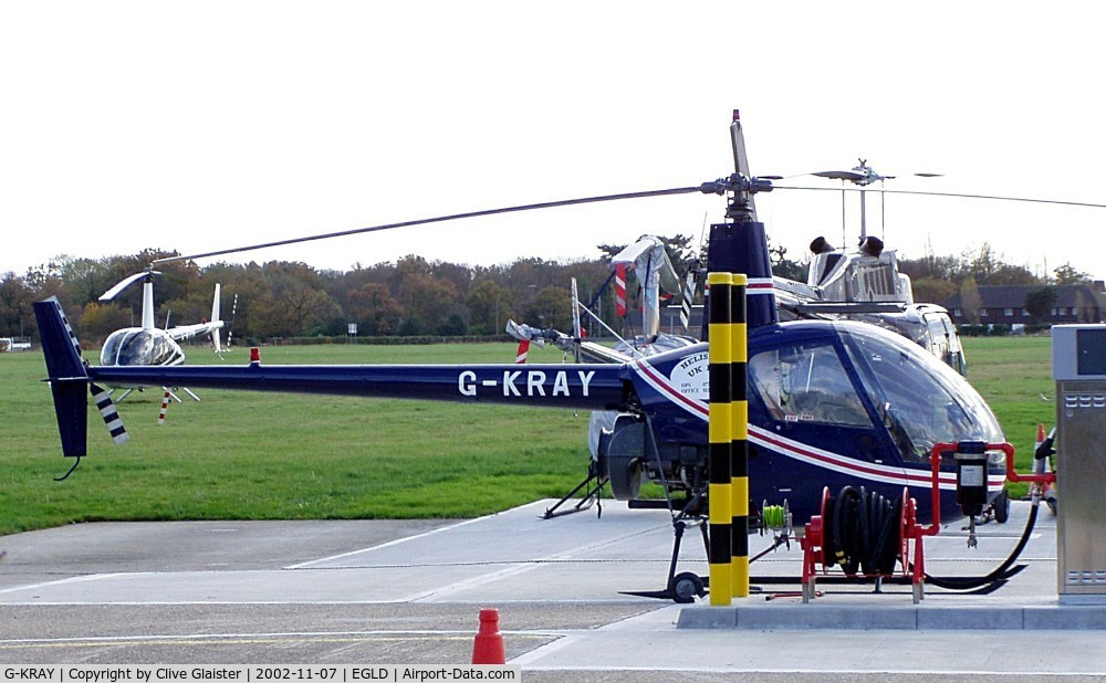 G-KRAY, 1982 Robinson R22 C/N 0266, Ex: N90763 > N100GV > N712BH > G-BOBO > EI-CEF > G-KRAY > I-**** in March 2004 - Originally in private hands in December 1987 as G-BOBO, owned to, Santail Ltd in November 1991 as EI-CEF and currently with, Helisport since 2001 as G-KRAY.