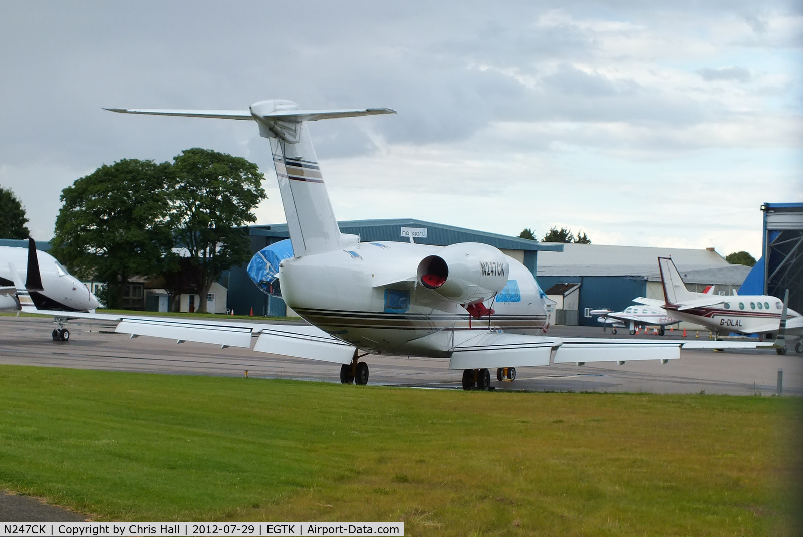 N247CK, 1982 Canadair Challenger 600S (CL-600-1A11) C/N 1045, Glaceair, appears to be in storeage at Oxford