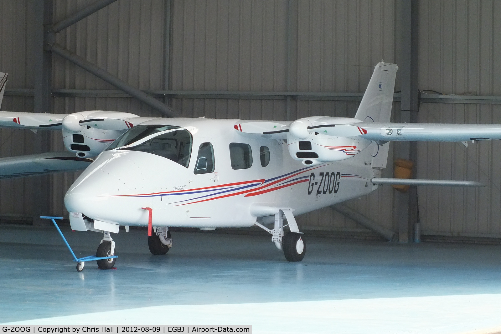 G-ZOOG, 2010 Tecnam P-2006T C/N 049, previously operated by the Airways Flying Club.