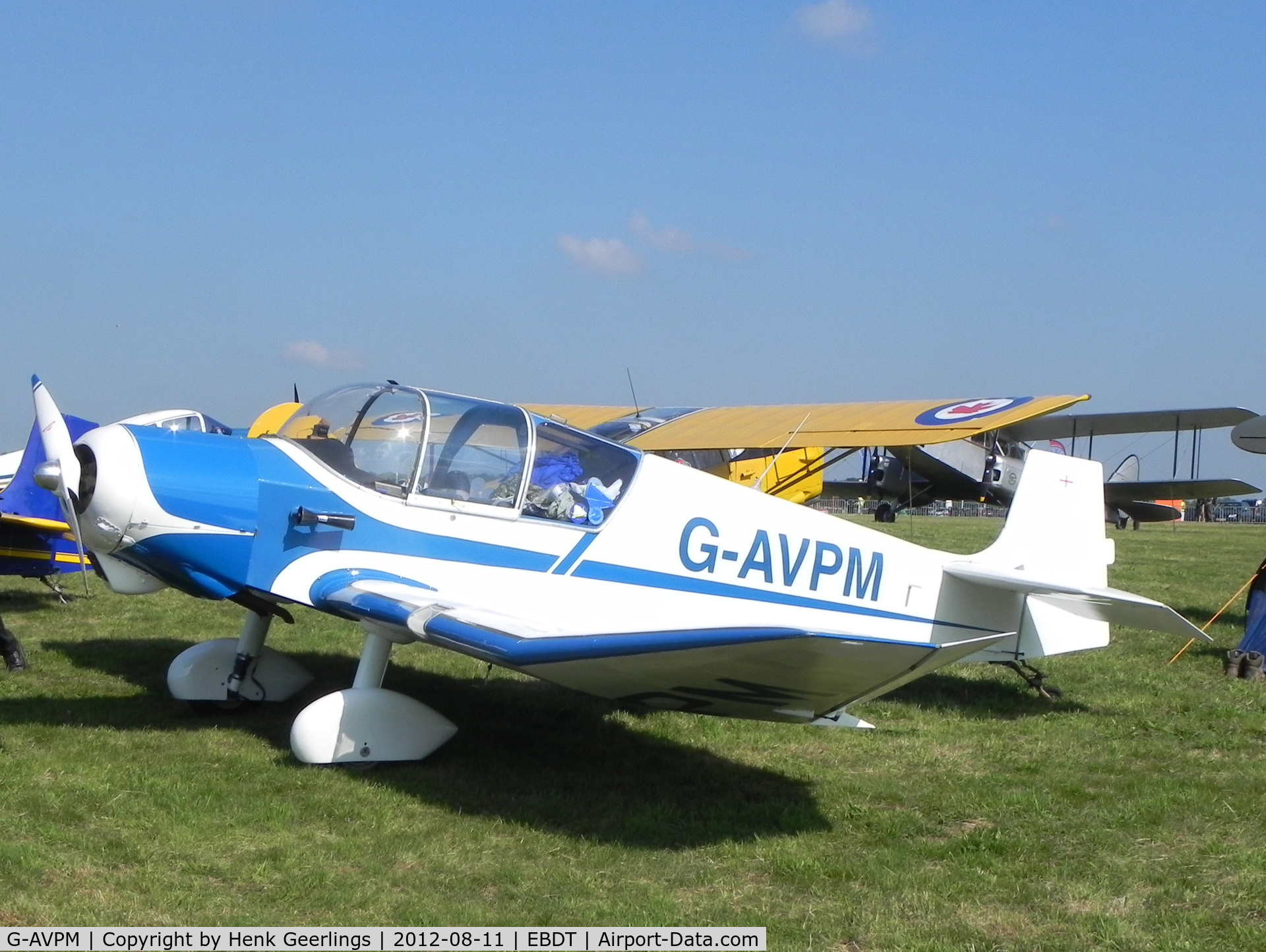 G-AVPM, 1957 SAN Jodel D-117 C/N 593, Oldtimer Fly In , Schaffen Diest - Belgium , August 2012