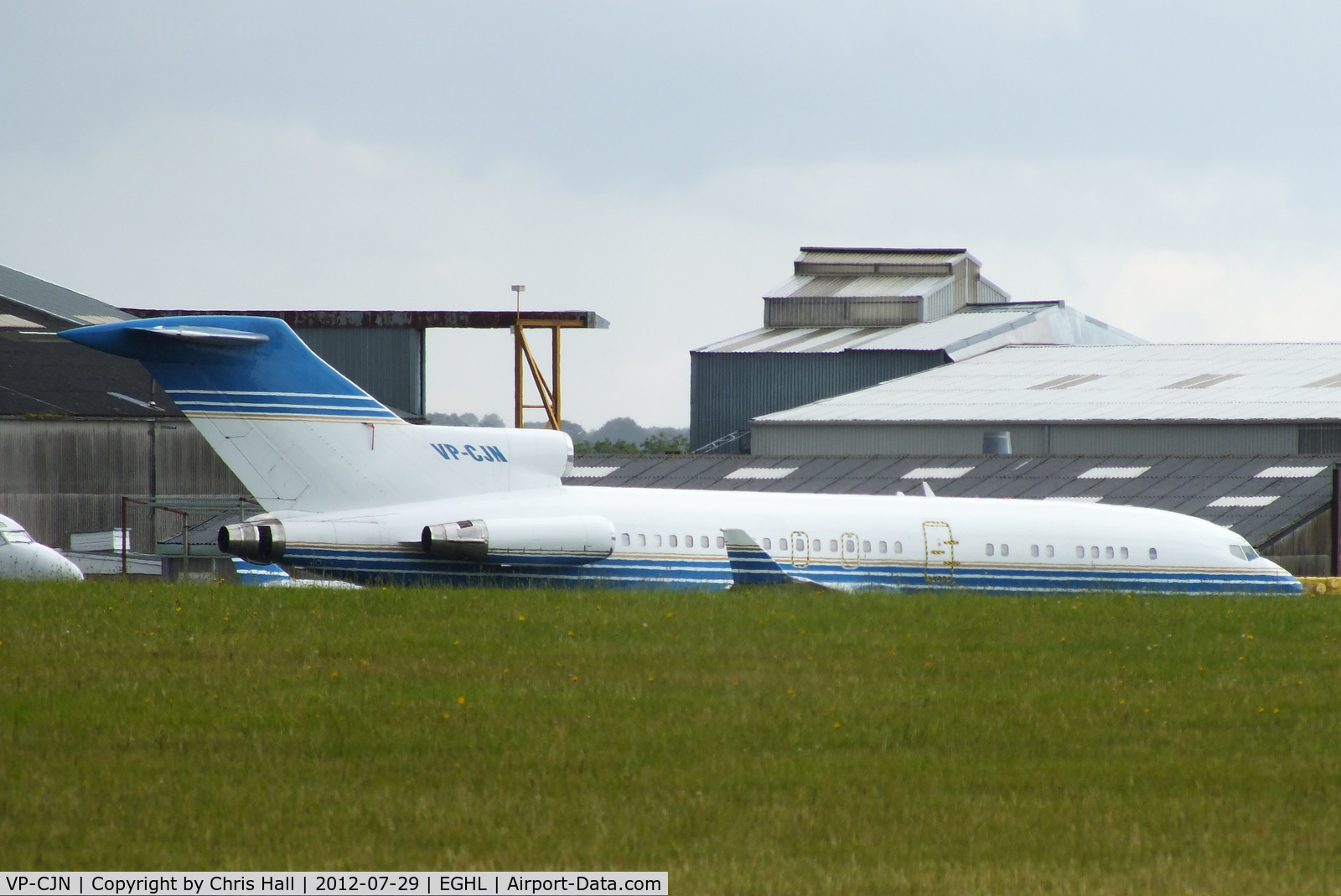 VP-CJN, 1970 Boeing 727-76 C/N 20371, stored at ATC Lasham