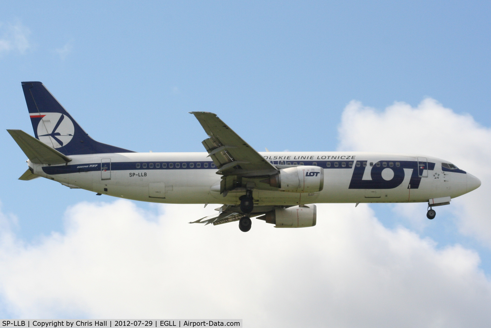 SP-LLB, 1993 Boeing 737-45D C/N 27156/2492, LOT - Polish Airlines