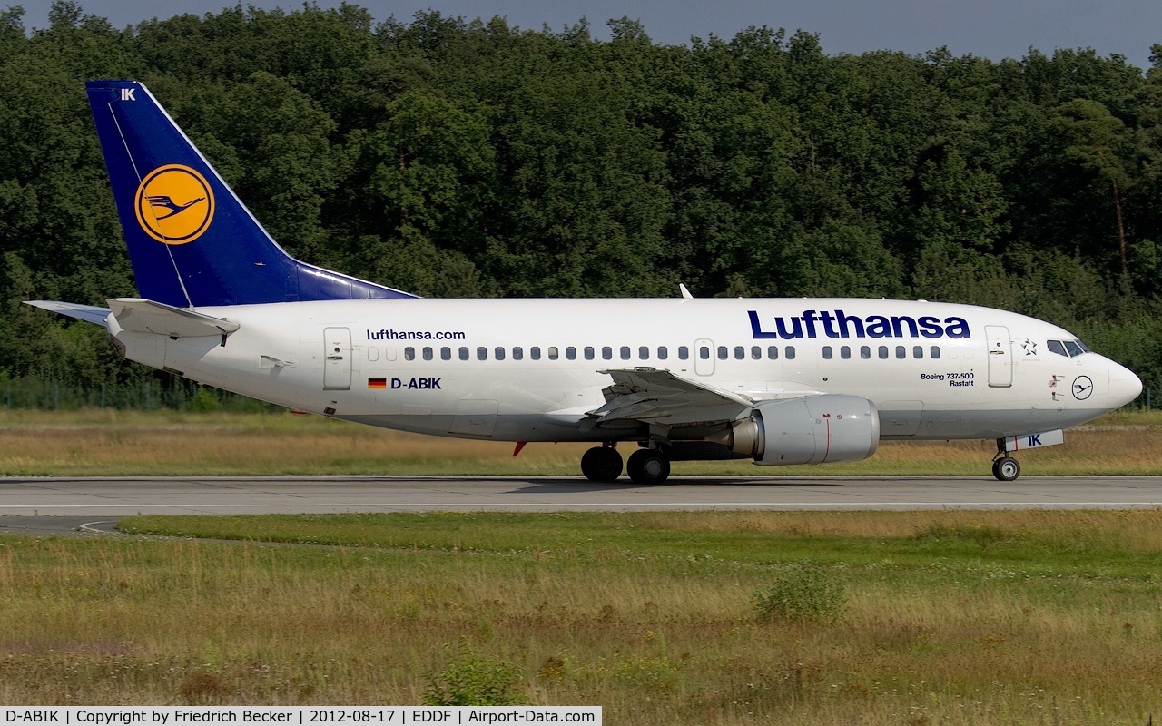 D-ABIK, 1991 Boeing 737-530 C/N 24823, departure from Frankfurt