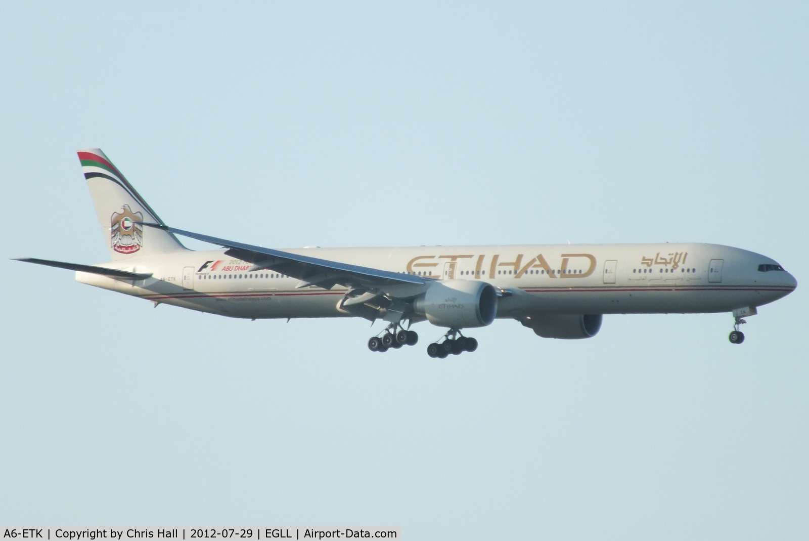 A6-ETK, 2012 Boeing 777-3FX/ER C/N 39686, Etihad Airways