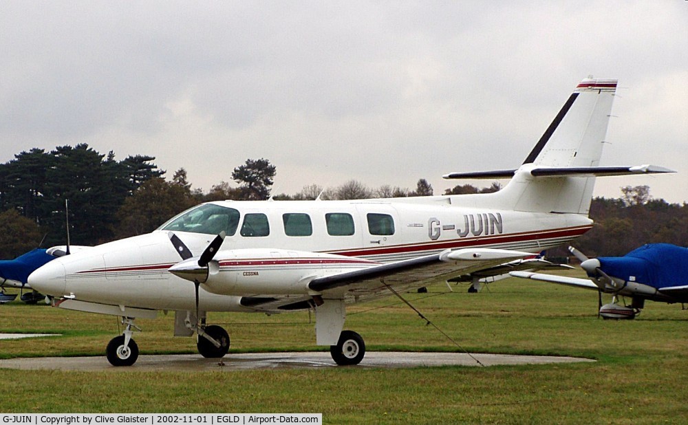 G-JUIN, 1982 Cessna T303 Crusader C/N T30300014, Ex: N9401T > OO-PEN > G-JUIN - Originally owned to, Michael Newman Aviation Ltd in February 1988 and currently in private hands since December 2010.