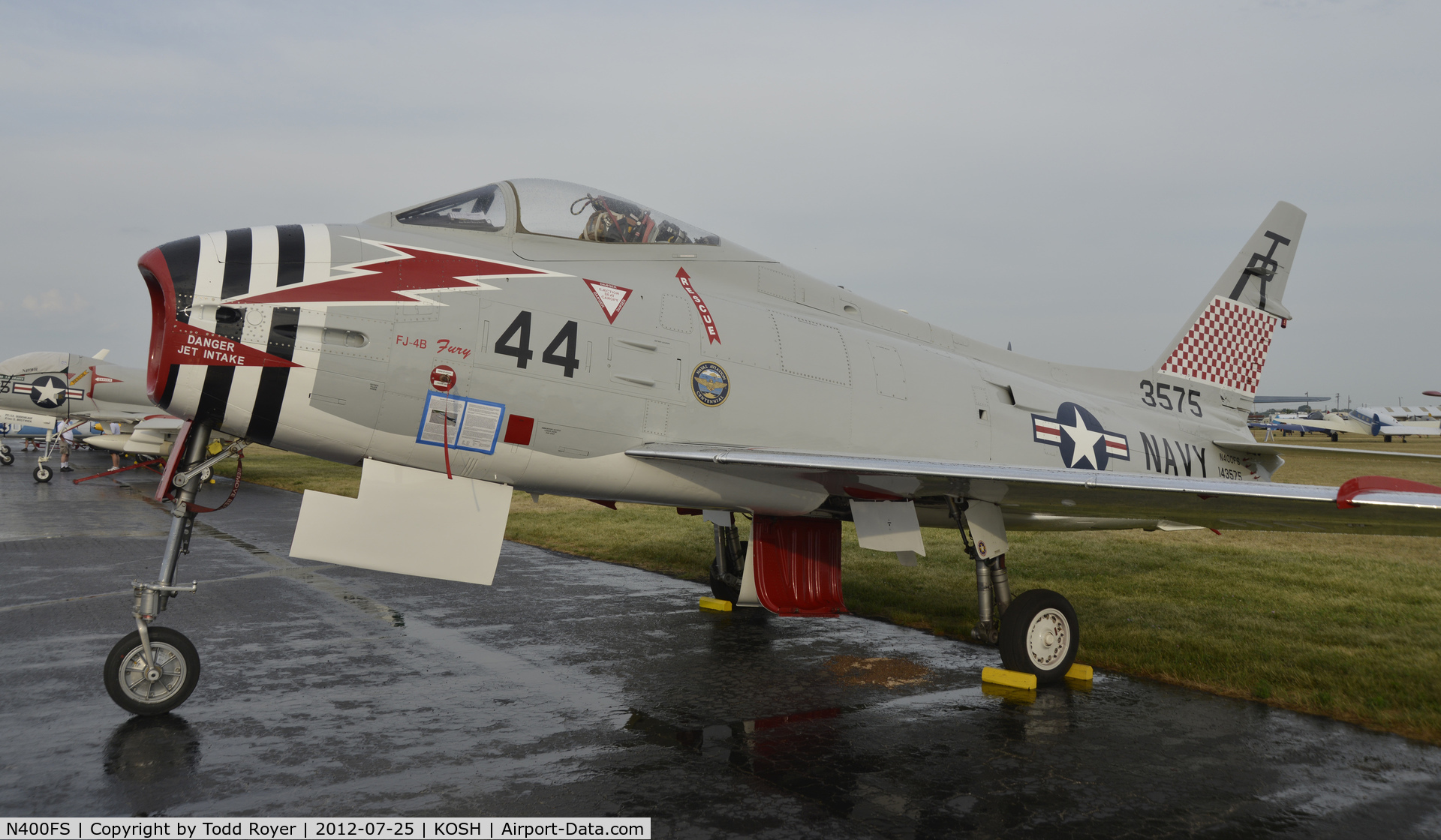 N400FS, 1958 North American AF-1E Fury C/N 244-83, Airventure 2012