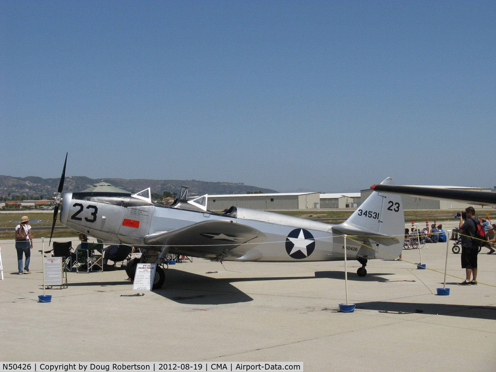 N50426, 1943 Fairchild M-62A-3 Cornell II C/N T43-5197, 1943 Fairchild M-62A CORNELL as PT-19, Fairchild Ranger 6-440C-5 200 Hp inverted in-line