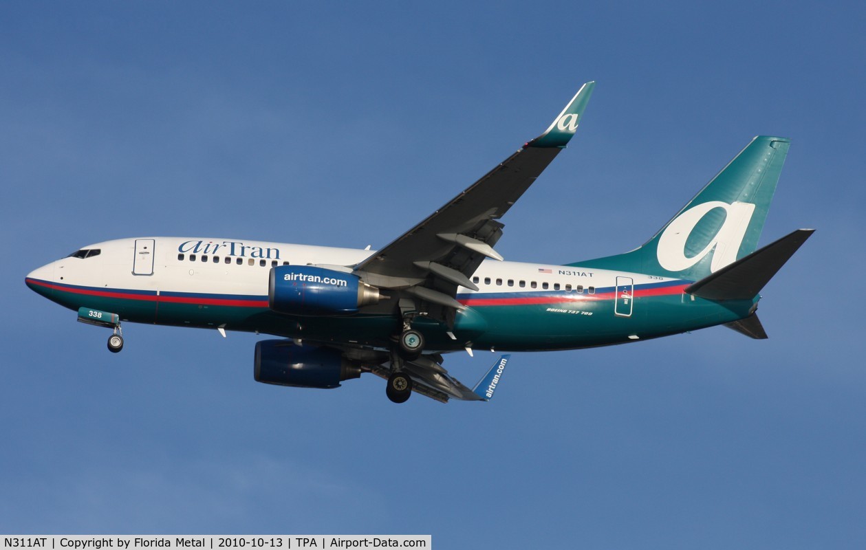 N311AT, 2006 Boeing 737-7BD C/N 33930, Air Tran 737