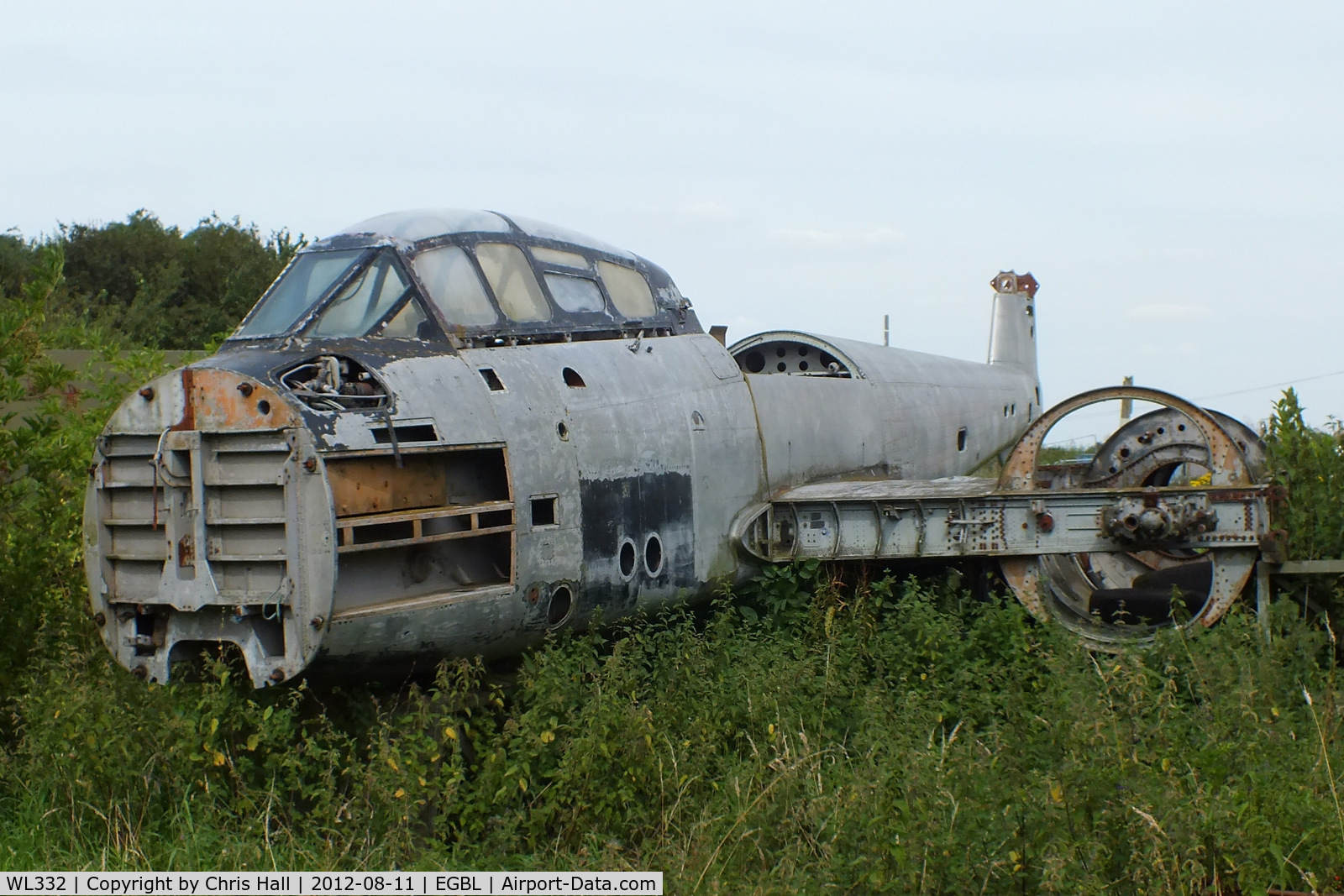 WL332, Gloster Meteor T.7 C/N Not found WL332, at the defunct Jet Aviation Preservation Group, Long Marston