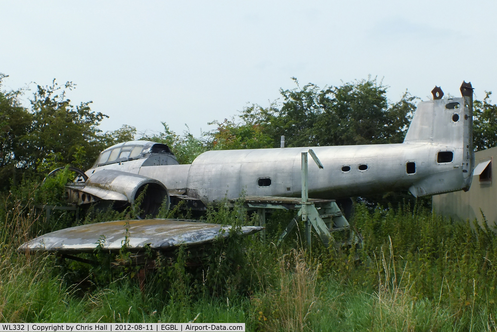 WL332, Gloster Meteor T.7 C/N Not found WL332, at the defunct Jet Aviation Preservation Group, Long Marston