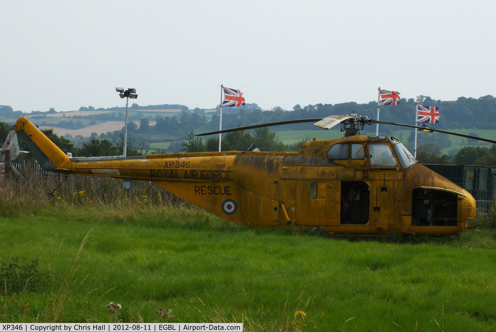 XP346, 1962 Westland Whirlwind HAR.10 C/N WA362, at the defunct Jet Aviation Preservation Group, Long Marston