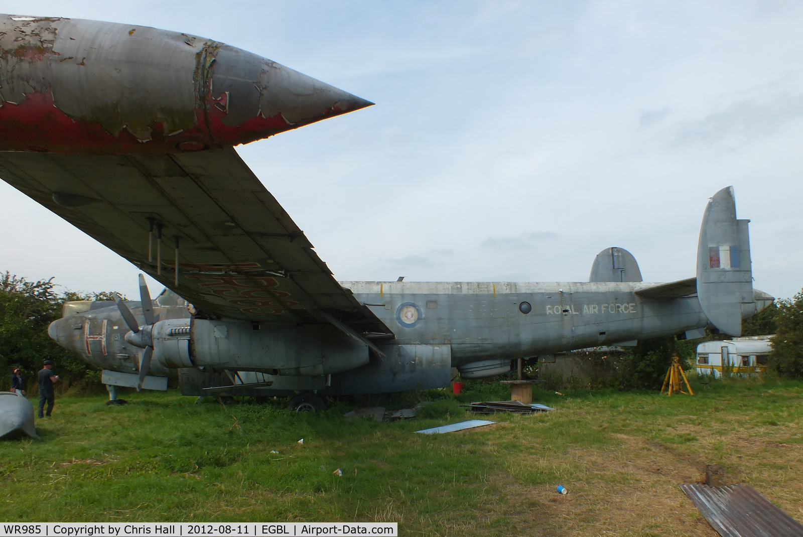 WR985, Avro 716 Shackleton MR.3 C/N Not found WR985, at the defunct Jet Aviation Preservation Group, Long Marston