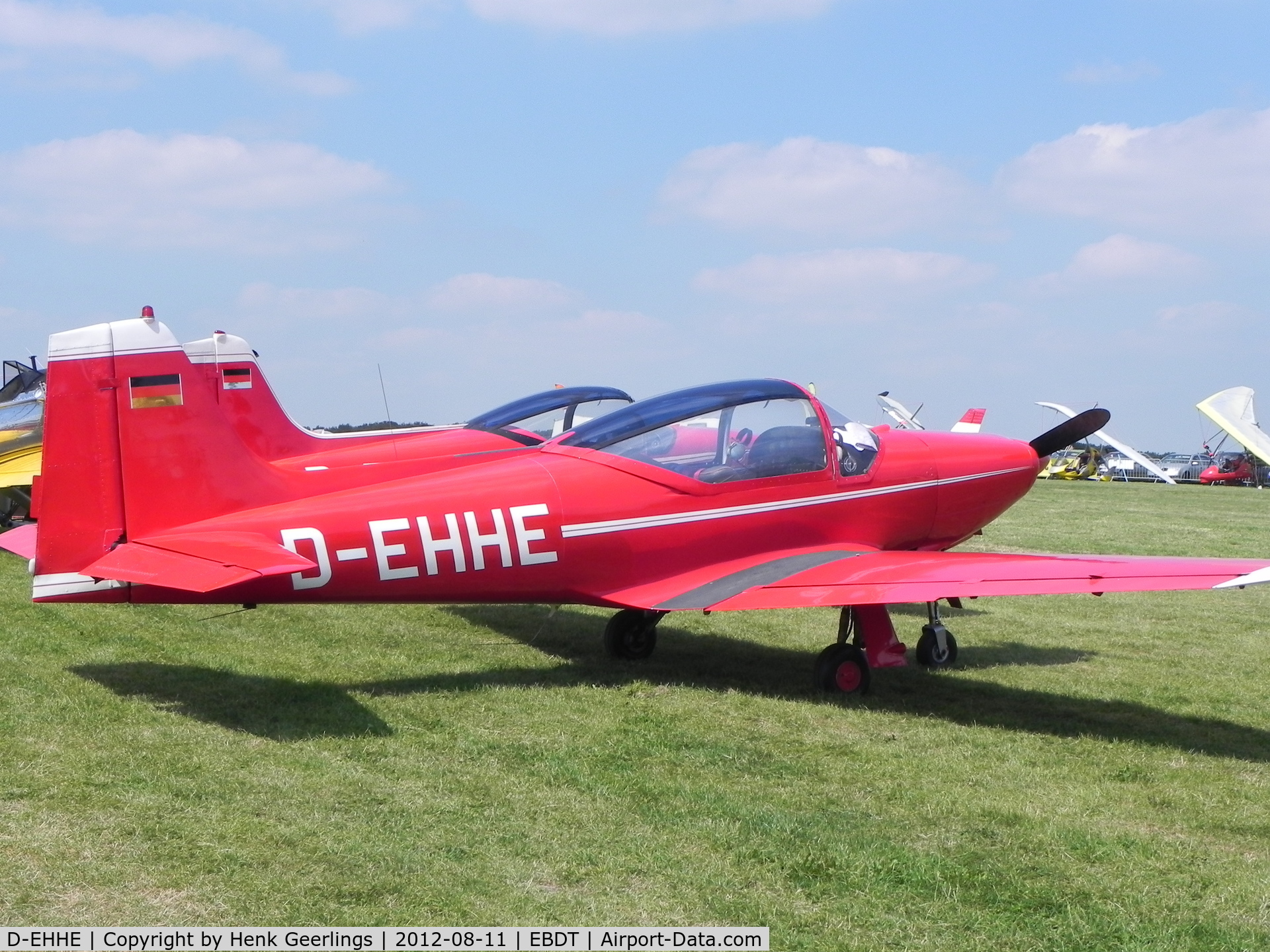 D-EHHE, 1961 Aeromere F-8L Falco III C/N 227, Oldtimer Fly In , Schaffen Diest , Belgium , Aug 2012