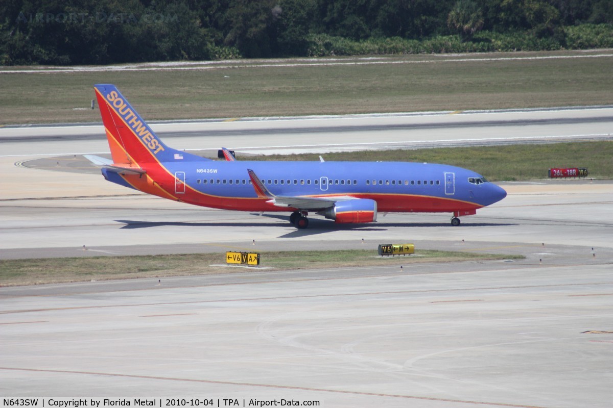 N643SW, 1997 Boeing 737-3H4 C/N 27716, Southwest 737