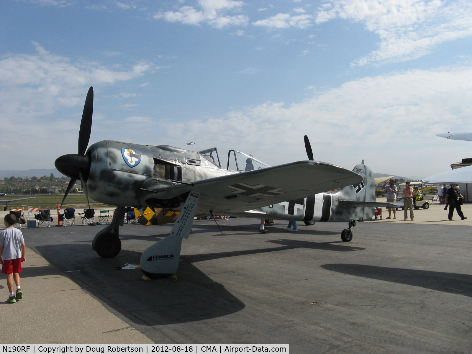 N190RF, Focke-Wulf Fw-190A-9 C/N 980 574, 1944 Focke Wulf Fw 190A-9, BMW 801 series radial 1,973 Hp. The Fw 190 fighters and fighter-bombers were considered superior to their Messerschmitt Bf 109s by the German Luftwaffe.