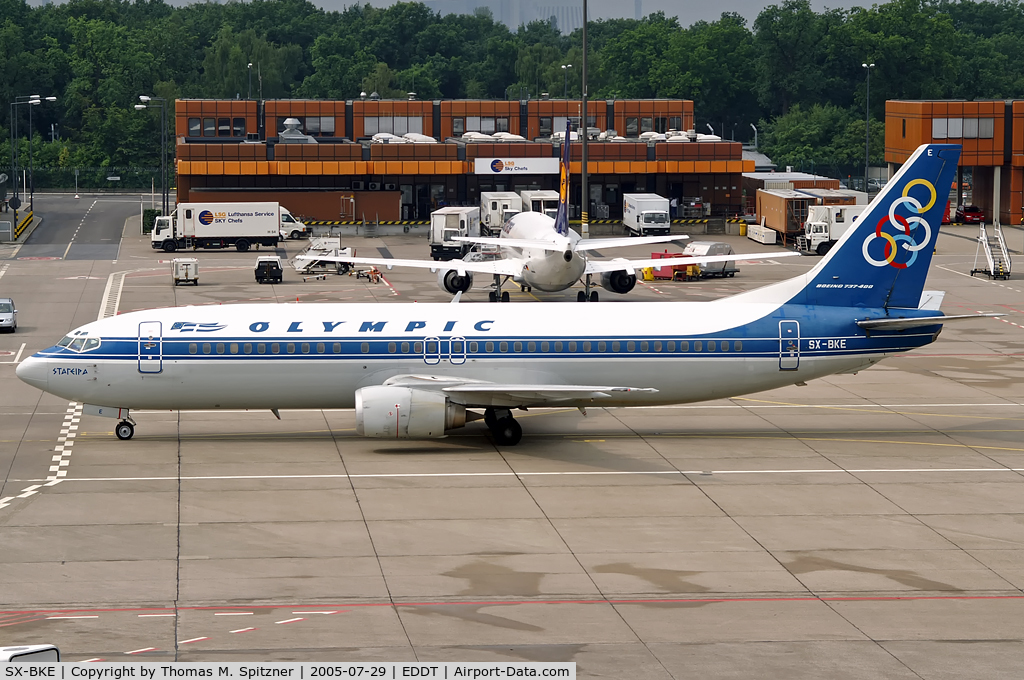 SX-BKE, 1991 Boeing 737-484 C/N 25417/2160, Olympic Airlines SX-BKE 