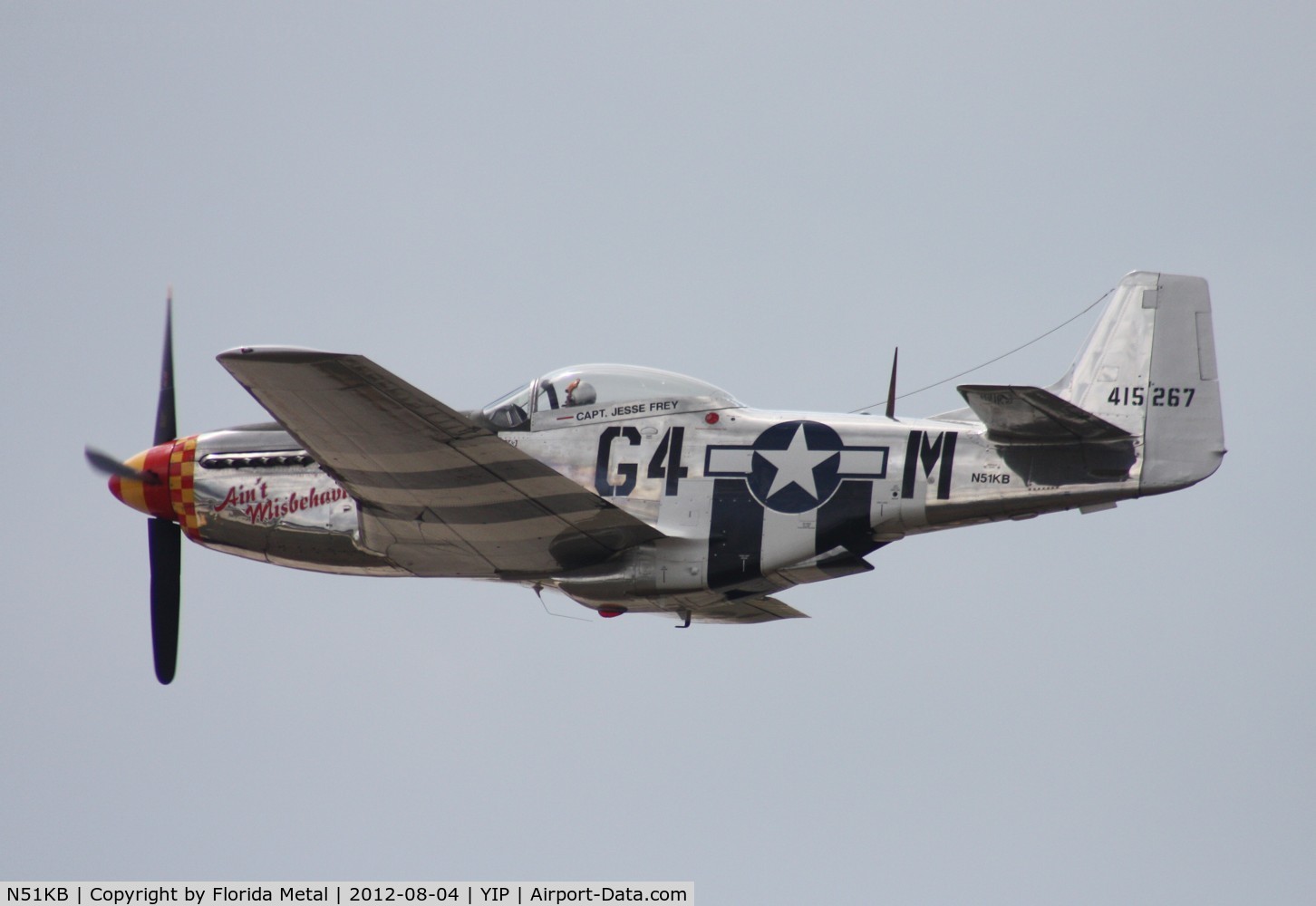 N51KB, 1961 North American F-51D Mustang C/N 44-74009, Ain't Misbehavin