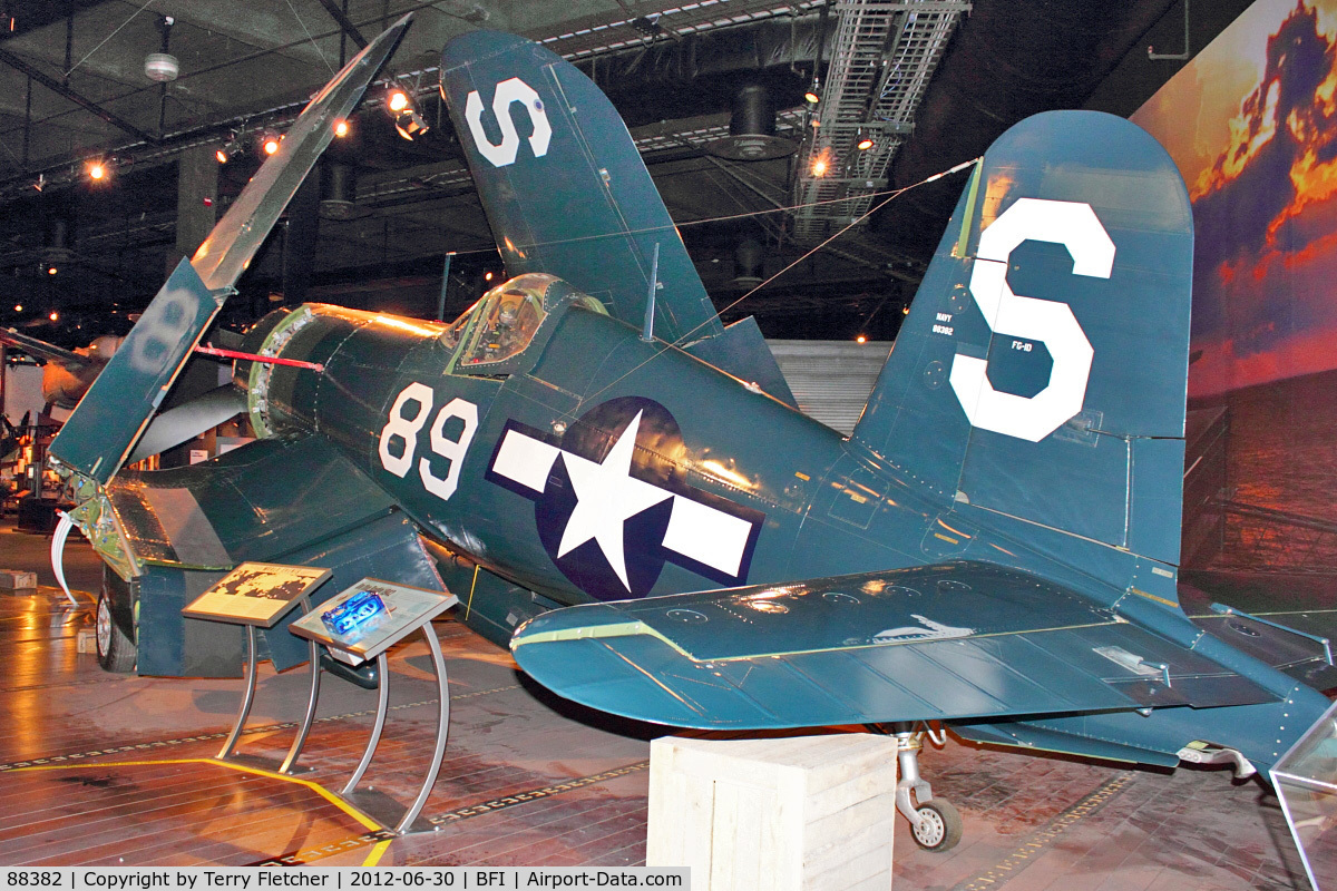 88382, Goodyear FG-1D Corsair C/N 3196, Goodyear FG-1D Corsair, c/n: 3196 at Museum of Flight Seattle