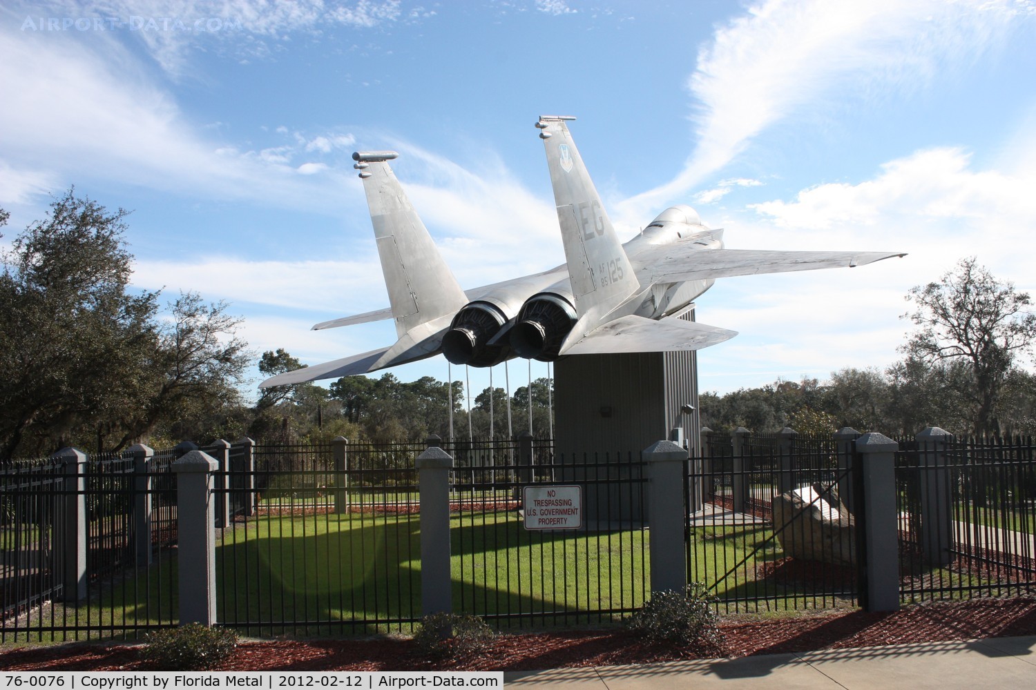 76-0076, 1976 McDonnell Douglas F-15A Eagle C/N 0265/A228, F-15 in Debary FL park