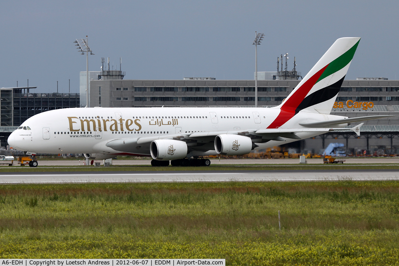A6-EDH, 2009 Airbus A380-861 C/N 025, UAE50/Emirates to Dubai