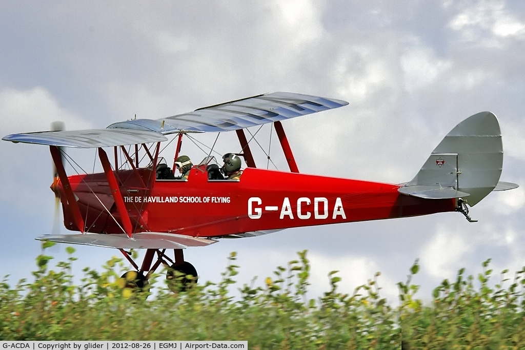 G-ACDA, 1934 De Havilland DH-82A Tiger Moth II C/N 3175, Hedge clipper!!!!!