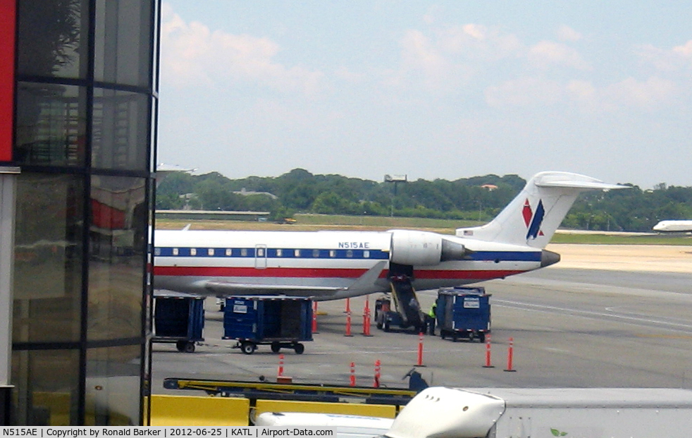 N515AE, 2003 Bombardier CRJ-701ER (CL-600-2C10) Regional Jet C/N 10121, Atlanta