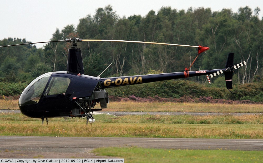 G-OAVA, 2002 Robinson R22 Beta C/N 3303, Originally owned to private hands in March 2002 and currently with, Phoenix Helicopters Academy Ltd since February 2012.