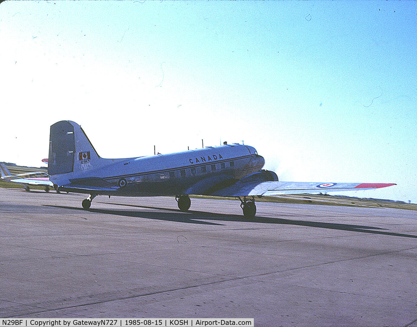 N29BF, 1943 Douglas C-47B-5-DK (DC-3) C/N 14557/26002, RCAF Dakota on the Bassler ramp. Still registered as 12957 at the time of this photo.