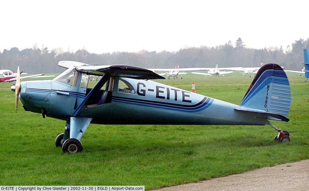 G-EITE, 1946 Luscombe 8F Silvaire C/N 3407, Ex: N71980 > G-EITE - Originally owned to and currently in private hands since July 1988.