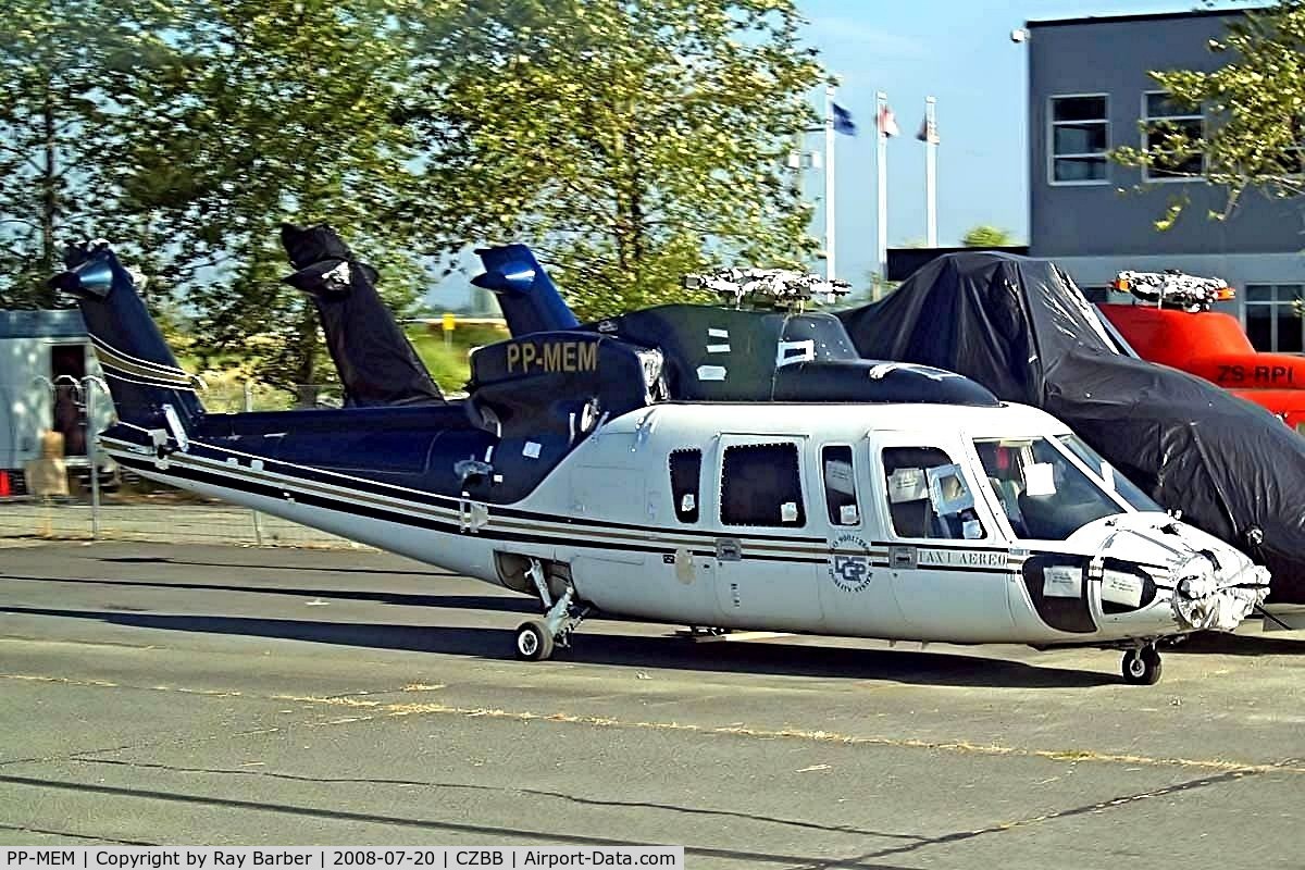 PP-MEM, Sikorsky S-76A+ C/N 760092, Sikorsky S-76A [760092] BHS Brazilian (Helicopter Services) Boundary Bay~C 20/07/2008