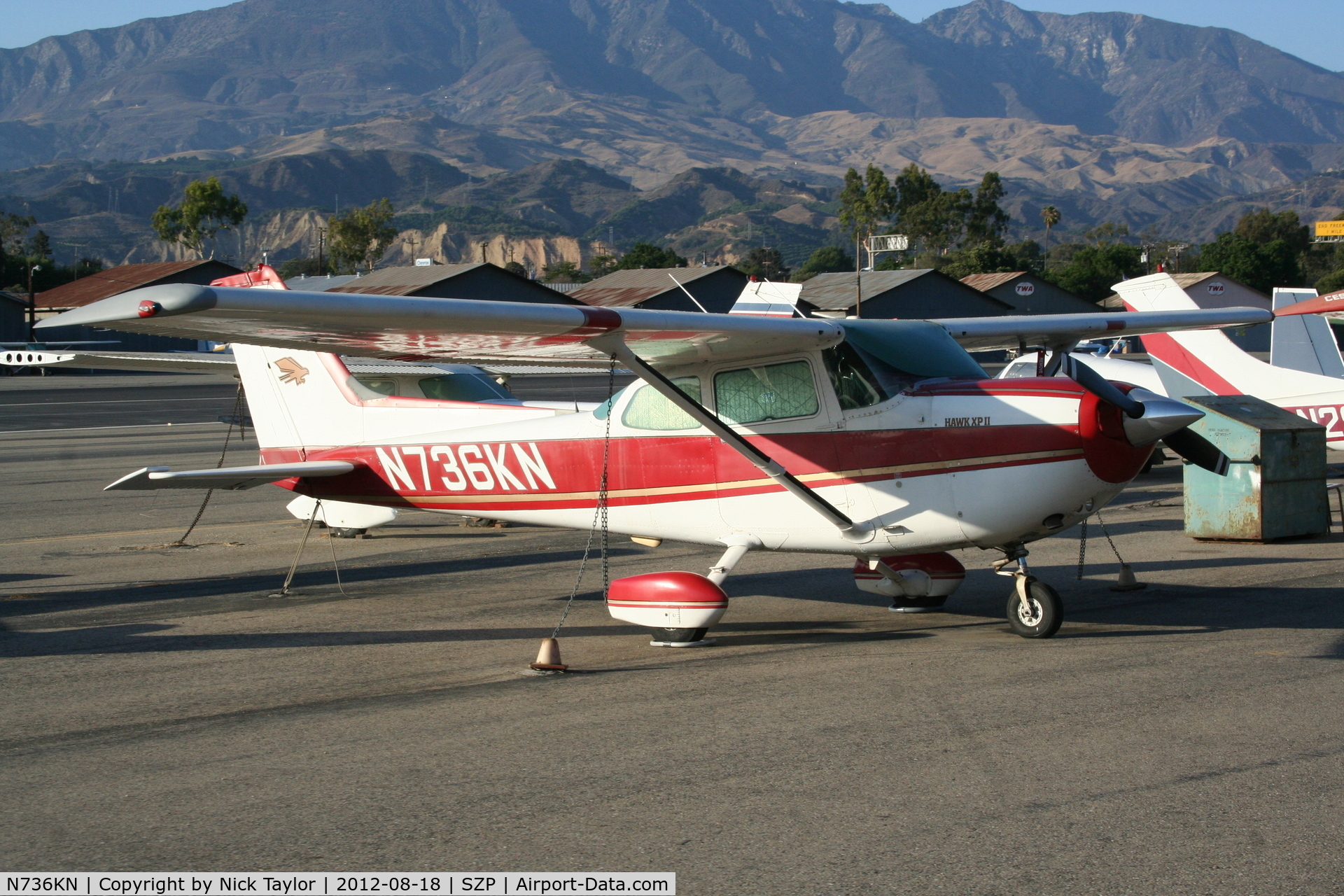 N736KN, 1977 Cessna R172K Hawk XP C/N R1722589, Parked at Santa Paula