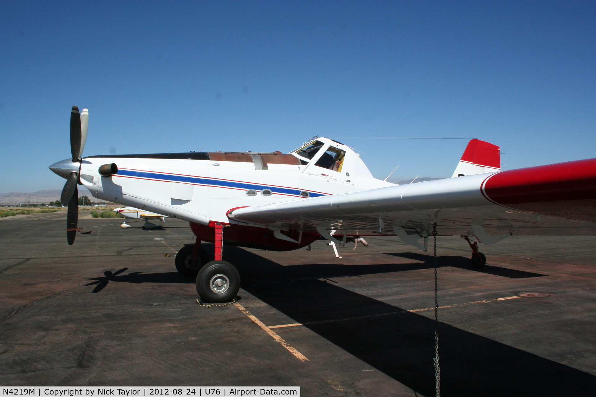 N4219M, 2007 Air Tractor Inc AT-802A C/N 802A-0264, Western Pilot Service AT-802A parked on the ramp.