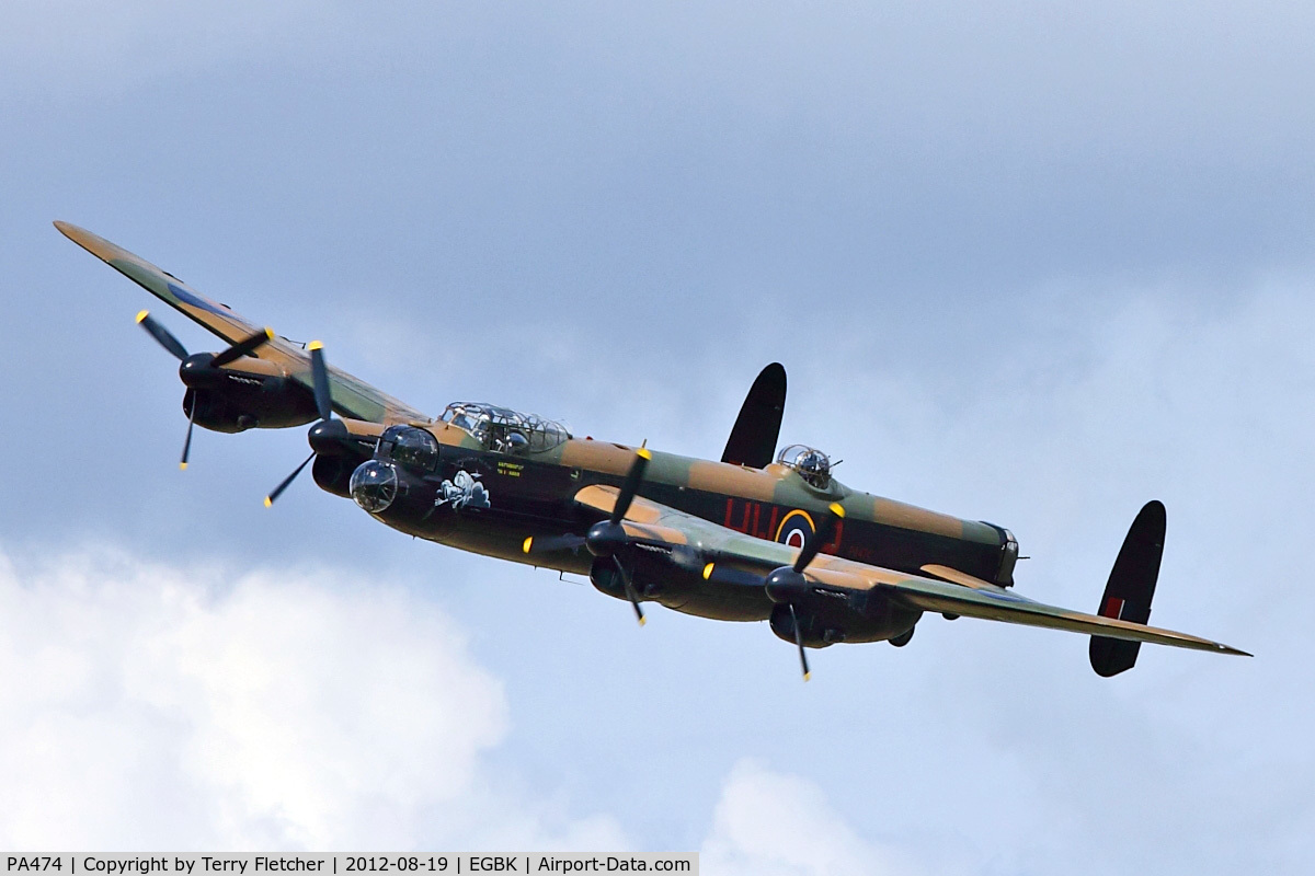 PA474, 1945 Avro 683 Lancaster B1 C/N VACH0052/D2973, Avro 683 Lancaster B1 displaying at 2012 Sywell Air Show