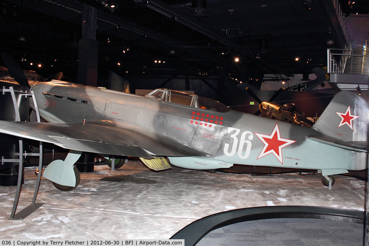 036, 1946 Yakovlev Yak-9U C/N 0815346, 036 (36 WHITE), 1946 Yakolev 9U, c/n: 0815346 in Seattle Museum of Flight