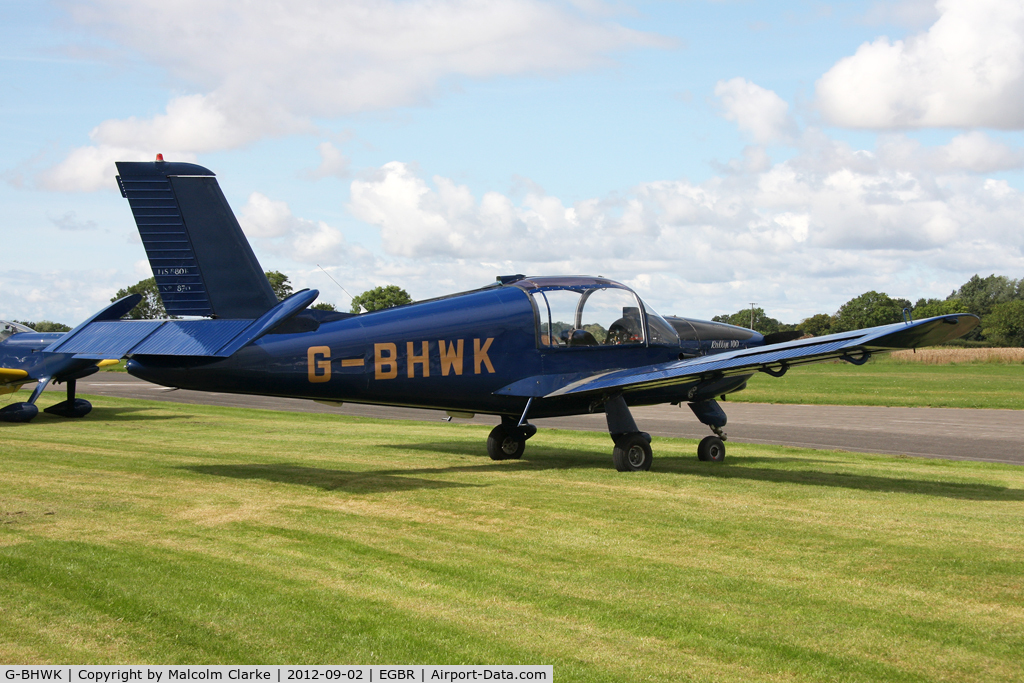 G-BHWK, 1967 Morane-Saulnier MS-880B Rallye Club C/N 870, Morane-Saulnier MS-880B Rallye Club at The Real Aeroplane Club's Wings & Wheels weekend, Breighton Airfield, September 2012.