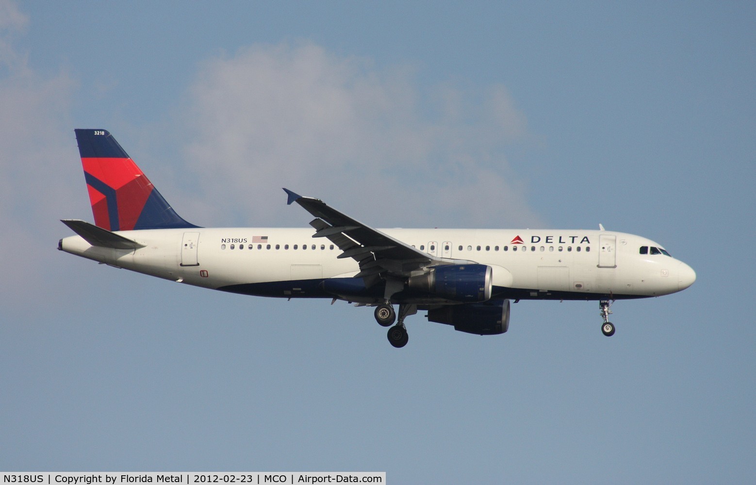 N318US, 1991 Airbus A320-211 C/N 206, Delta A320