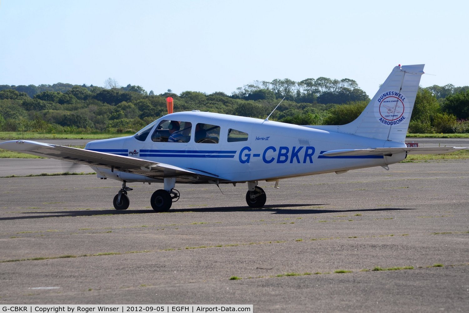 G-CBKR, 2002 Piper PA-28-161 Warrior III C/N 2842143, Visiting Cherokee Warrior III. Previously registered N5334N.