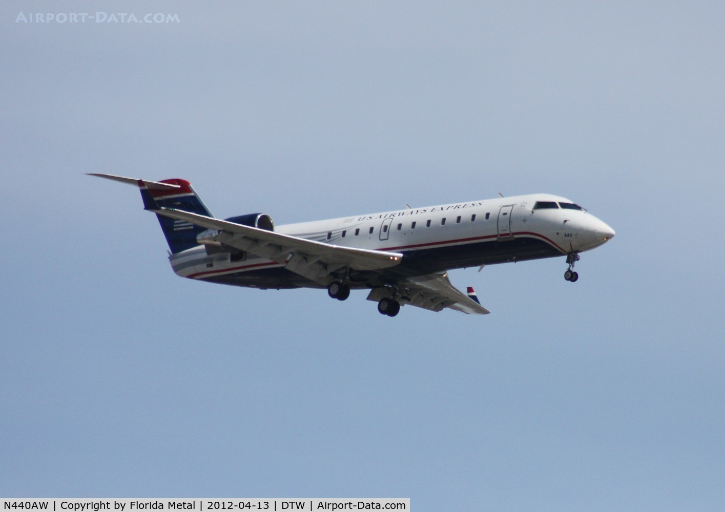 N440AW, 2003 Bombardier CRJ-200LR (CL-600-2B19) C/N 7766, US Airways CRJ