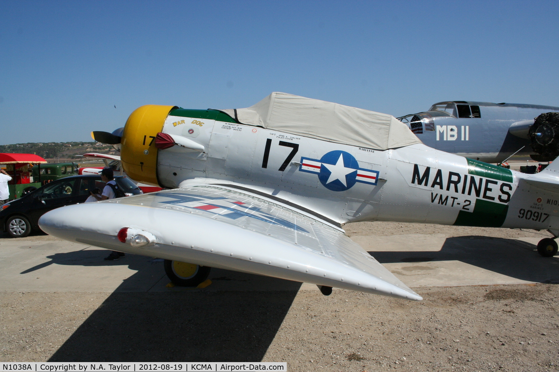 N1038A, 1944 North American SNJ-5 Texan C/N 90917 (121-41633), Camarillo Airshow 2012