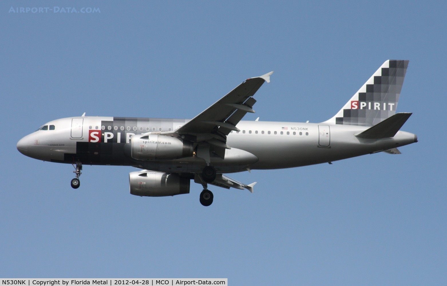 N530NK, 2007 Airbus A319-132 C/N 3017, Spirit A319